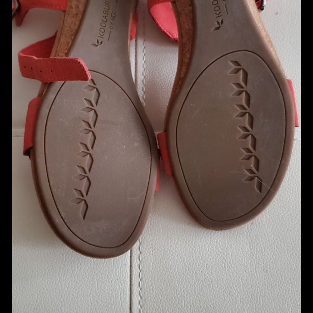 Koolaburra by UGG Women's Leira Heeled Sandal, Ember Glow, SZ 6 - Picture 3 of 4